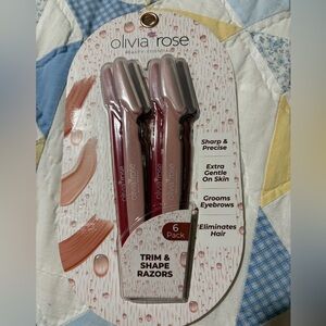 Olivia Rose Pink Trim & Shape Razors - 6 Pack